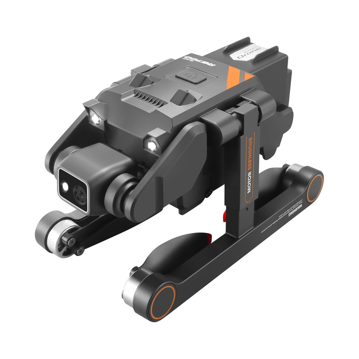 NM61579 Pro Drone GPS with 4K Dual Camera Brushless Motor Foldable RC Drone Optical Flow 180 deg Electrically Lens 360 deg Flip UAV
