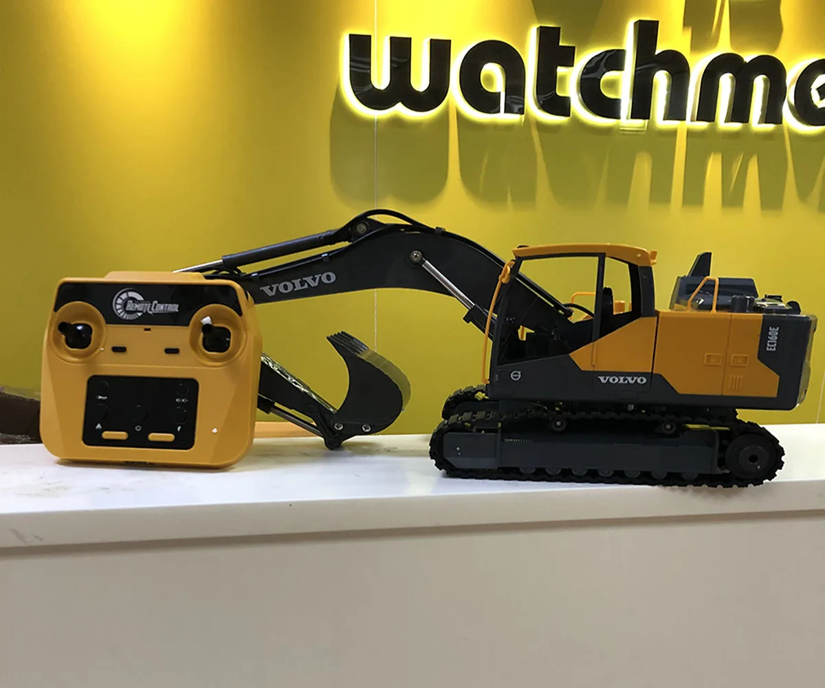 NM62483 E EC160E RC Excavator 2.4G 17CH RC Car 3-in-1 Dual Model Control Engineering Machine Dump Truck E598 Toys Gift