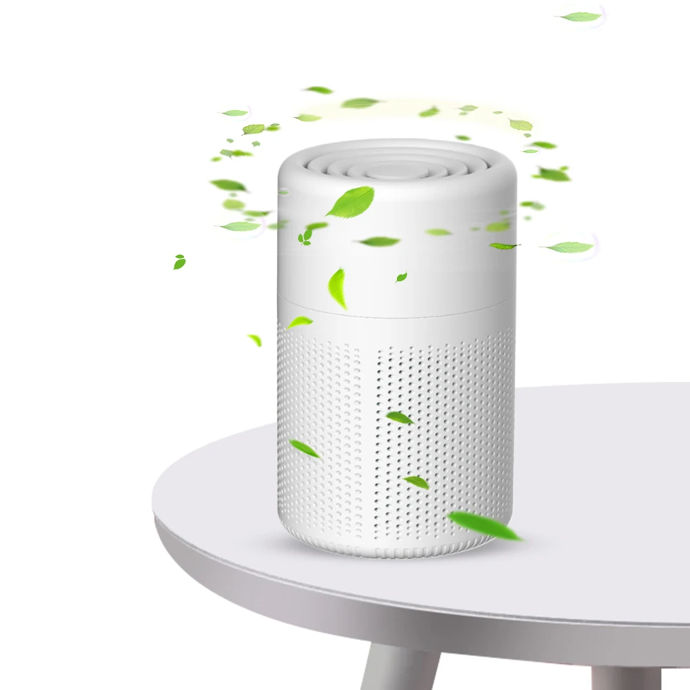 Picture of UNO1RC NM62638 USB Portable Purifier with Auto Air Quality Monitoring Desktop Air Cleaner for Smoke Allergies Pet Dander Odor