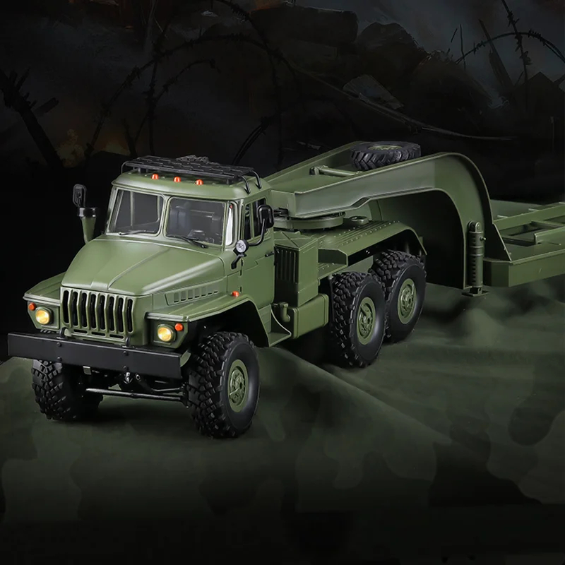 NM61865 1-16 Full Scale B36-3 Ural Trailer Detachable Transport Model RC Climbing Car Childrens Christmas Gift Toys