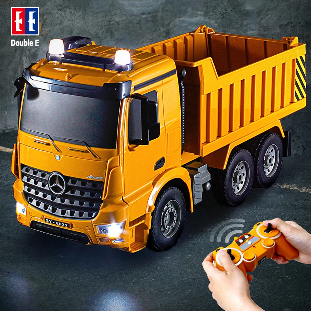 NM62008 E E525 RC Dump Trucks 1-20 Remote Control for Lift Transporter Engineering Vehicle with Light & Sound Toys for Boys