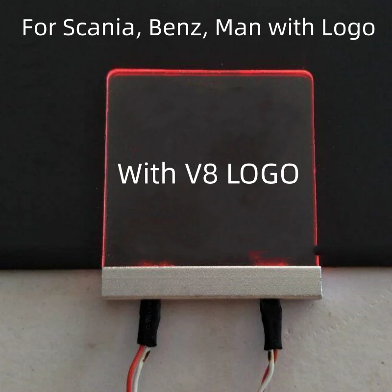 NM59209 Car Logo LED Light Lamp for 1 by 14 Tamiya Remote Control Truck Tractor Scania Man Actros Volvo Tamiya RC Truck Parts