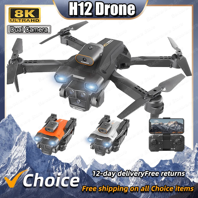 NM59291 Mini Drone 8K Professional Three Camera Wide Angle Optical Flow Localization Obstacle Avoidance RC Quadcopter