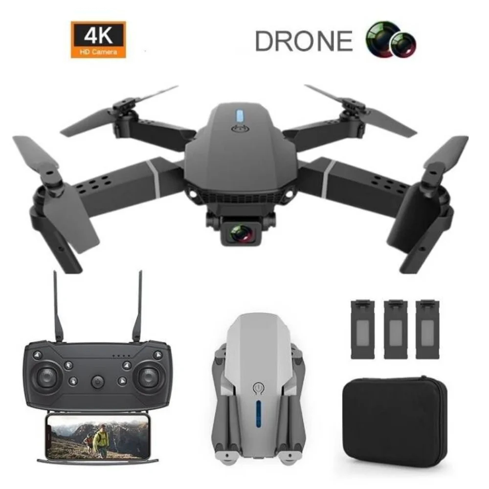 NM59296   Wi-Fi FPV Drone Wide Angle HD 4K 1080P Camera Height Hold RC Foldable Quadcopter Drone Helicopter Toys Gift -  UNO1RC