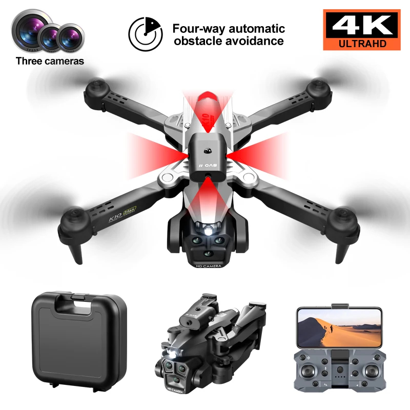 NM59331 Max E88 Drone 4K Optical Flow Positioning Professional Aerial Photography High-Definition Three Camera Foldable Quadcopter