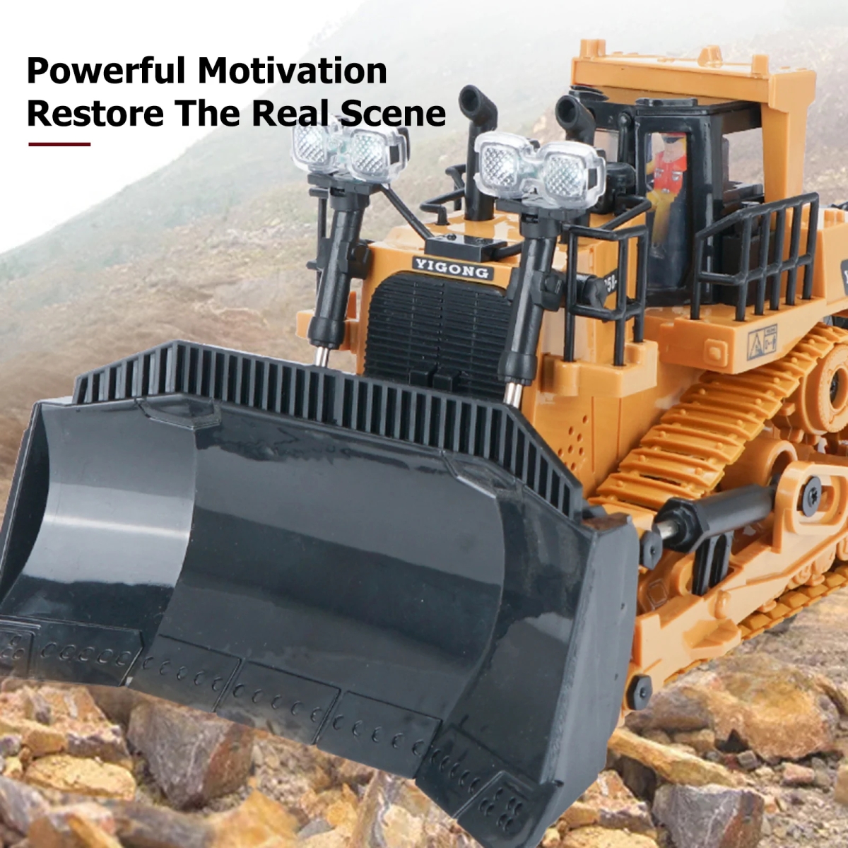NM59402 Truck 9 Channels 2.4G Radio Controlled Cars RC Crawler Heavy Bulldozers Model Kids Children Birthday Gifts -  UNO1RC