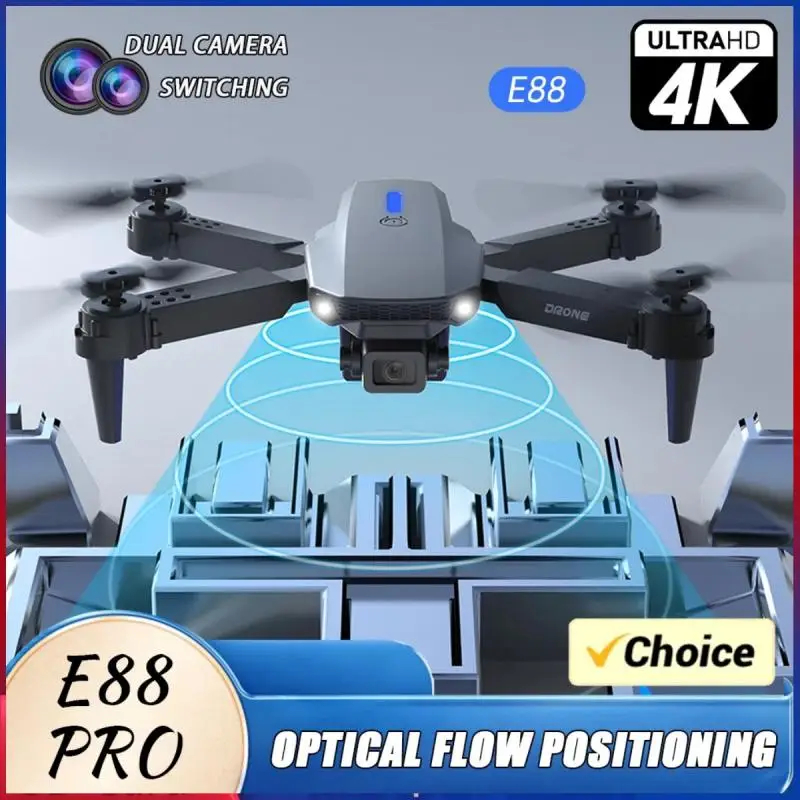 NM59462 E88 Pro Professional Wide Angle RC Drone HD 4K Camera Mode Foldable Helicopter Aircraft Quadcopter Drone Kids Gift Toys -  UNO1RC