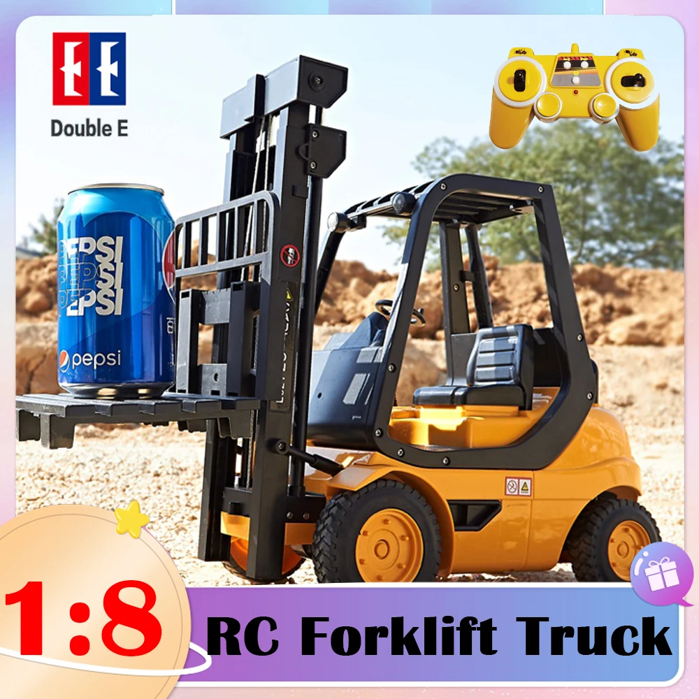 NM62293 E E521 RC for Lift Truck Lifting Crane 10CH Remote Control Electric Car Toy Engineering Vehicle Model Toys for Children