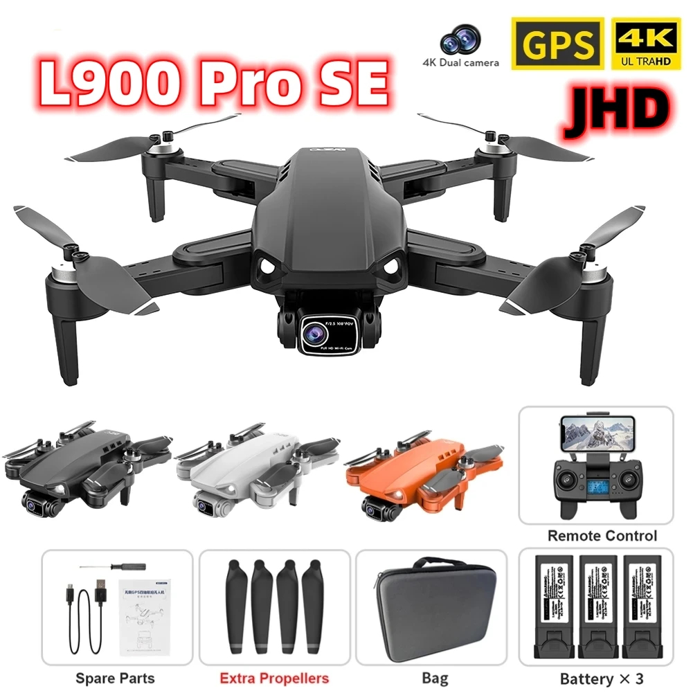 NM62051 L900 Pro SE 4K Drones with Camera HD 4K Visual Obstacle Avoidance Brushless Motor GPS 5G Wi-Fi RC Professional Quadcopter