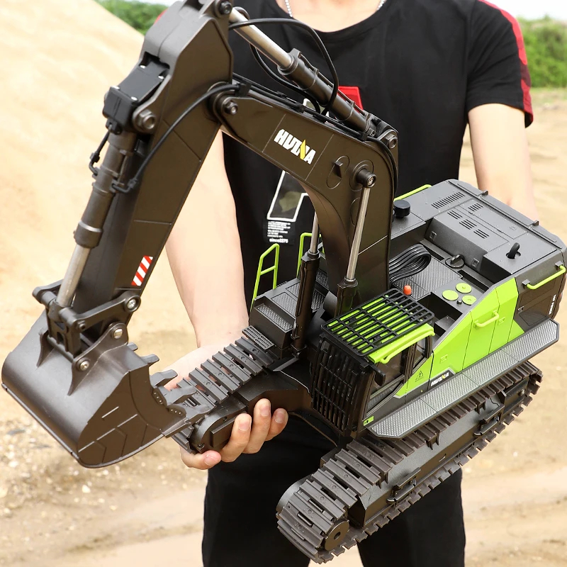 NM62056 1593 1558 RC Engineering Truck Machine 2.4G Remote Control Caterpillar Excavator Digger Alloy Tractor Toys Model