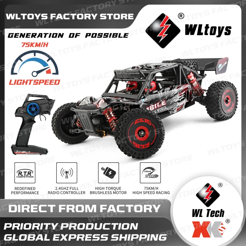 NM62110 124016 RC Car V2 2.4G Brushless 4WD Electric High Speed Off-Road Remote Control Drift Toys for Children