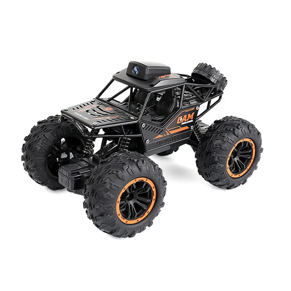 NM58602 FPV Off-Road Remote Control Car with 720P Camera High Speed Video Off-Road Trucks Toys for Kids Children - Black & Orange