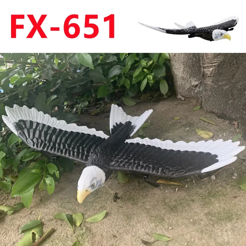 NM58614 FX-651 2.4G Wingspan Eagle Airplane Radio Control EPP Foam Aircraft Glider Remote Control Plane Glider for Boys Toys