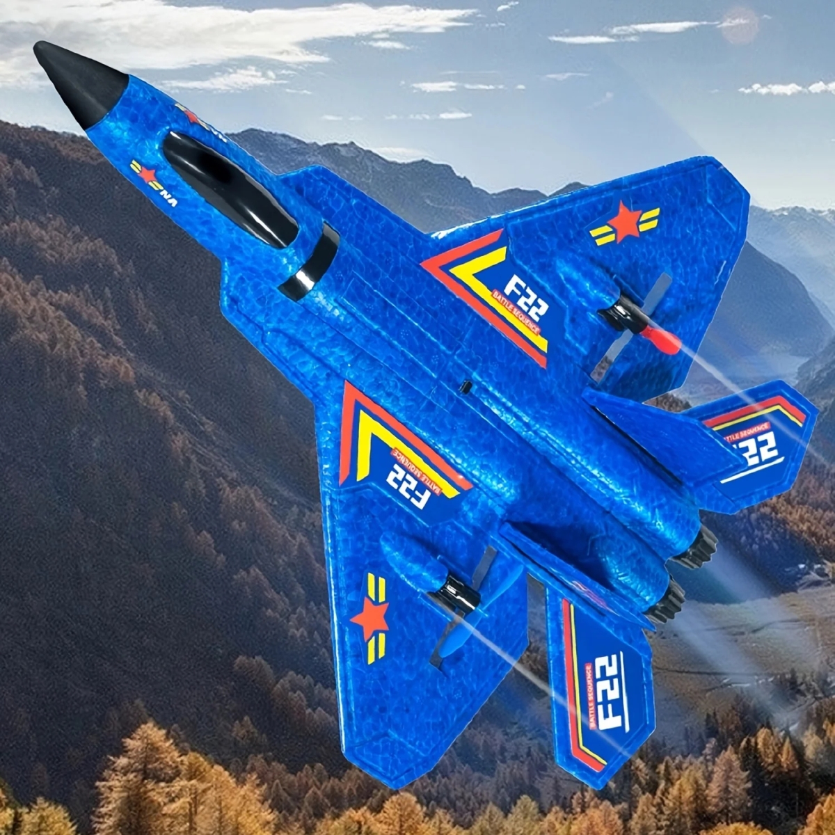 NM60370 Plane Airplane Model Novel F-22 Fighter Raptor Glider Foam Remote Control Outdoor Toys for Boys Kid Radio Controlled Aircraft