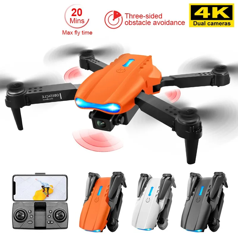 NM60447 K3 Pro Drone 4K HD Dual Camera Avoidance Professional Flight 20 Minute Foldable Height Keeps Mini Drone Helicopter Toy - Gray