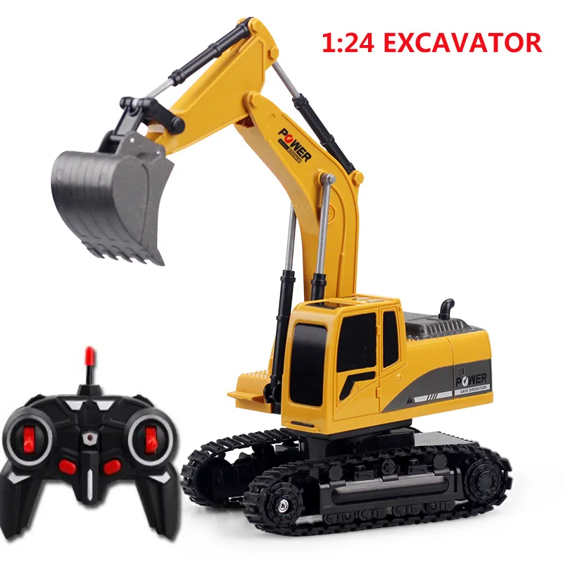 NM58783 1-24 Excavator RC Engineering Car Alloy & Plastic Excavator RTR for Kids Christmas Gift