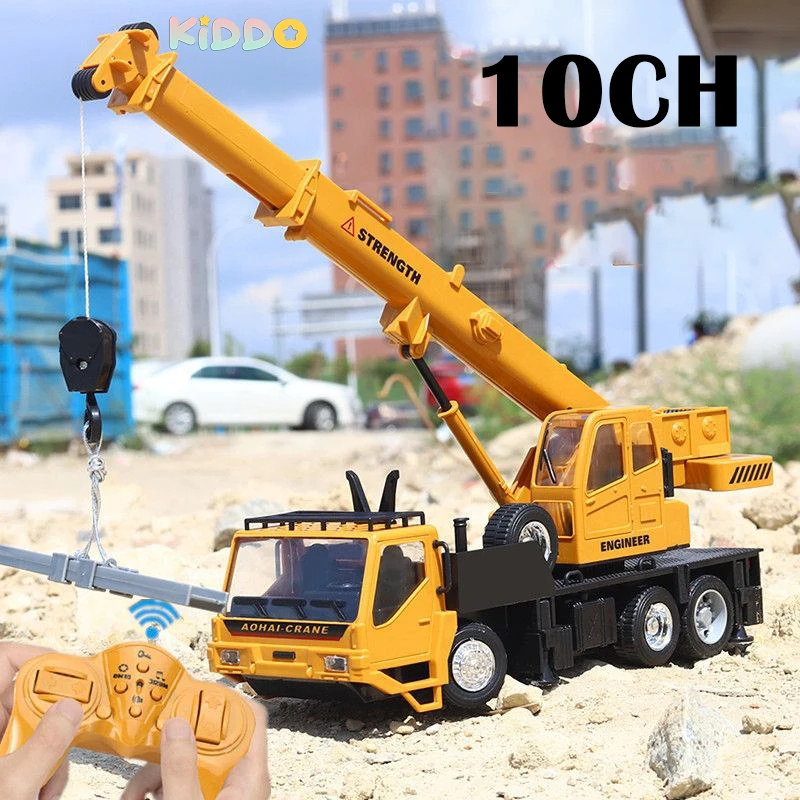 NM59116 RC Truck Bulldozer Wheel Shovel Loader Tractor Model Engineering Car 10 Channel Radio Controlled Cars Toys for Boys Gifts