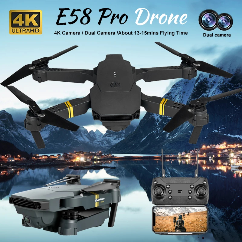 NM58260 Mini Hight Hold Mode Professional RC Drone Foldable Arm 4K HD Camera Aerial Photography Helicopter RC Quadcopter Toy