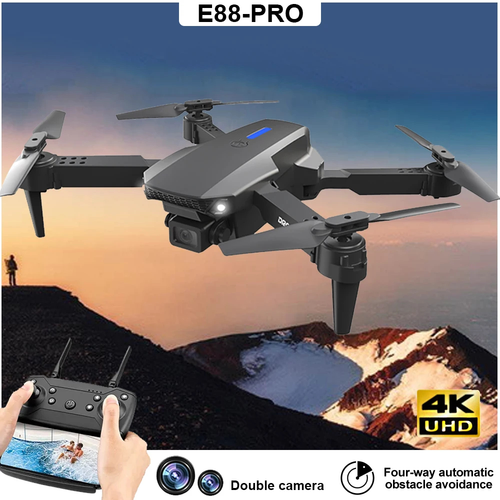 NM58346 RC Drone with Camera 4K Dual HD Camera Professional Aerial Photography Drone Optical Flow Foldable Helicopter Quadcopter