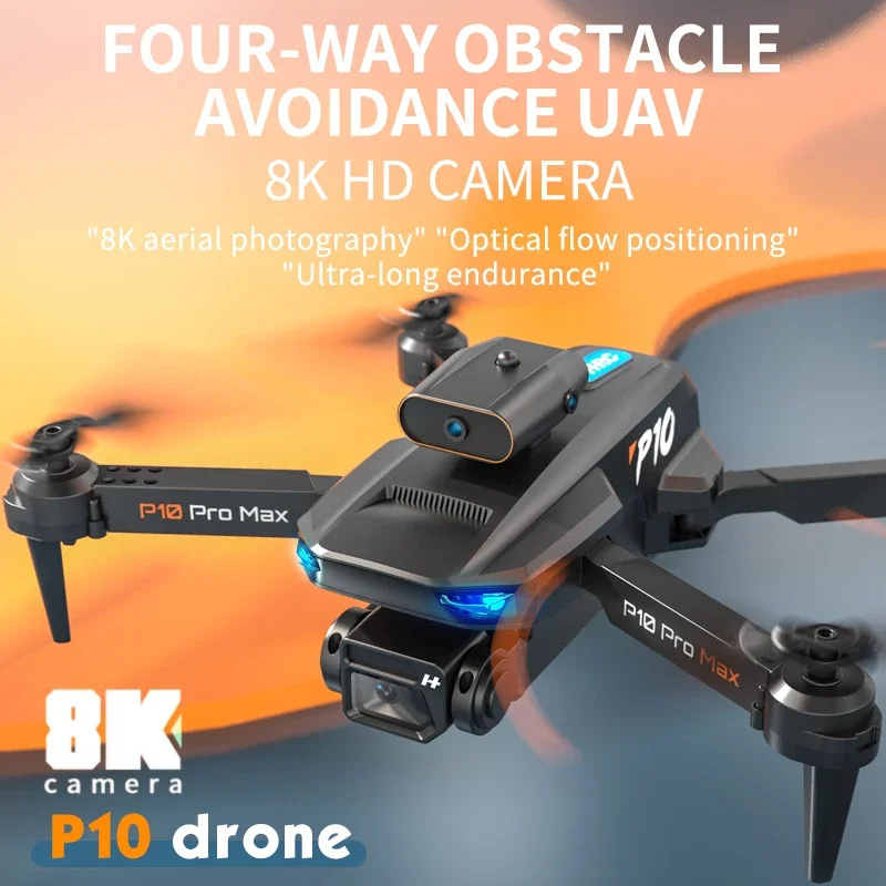 NM58376 P10 Drone Comes with High-Definition Camera & Wi-Fi FPV High-Definition Dual Folding RC Quadcopter