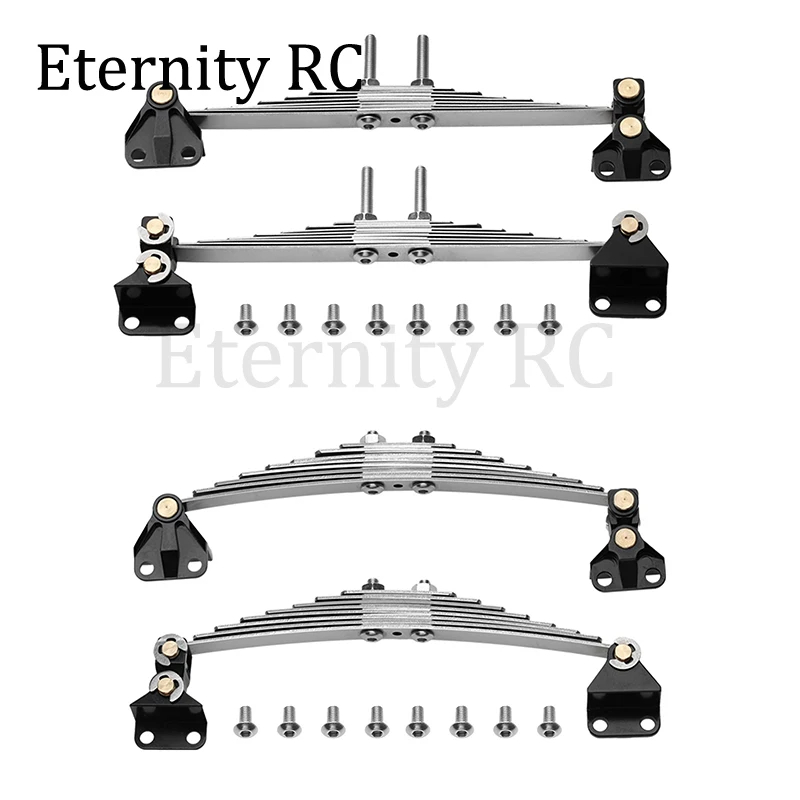 NM58488 Pair of Front Suspension Steel Leaf Spring Lifting Lug Set for 1 by 14 Tamiya RC Tractor Trailer Truck Model Car