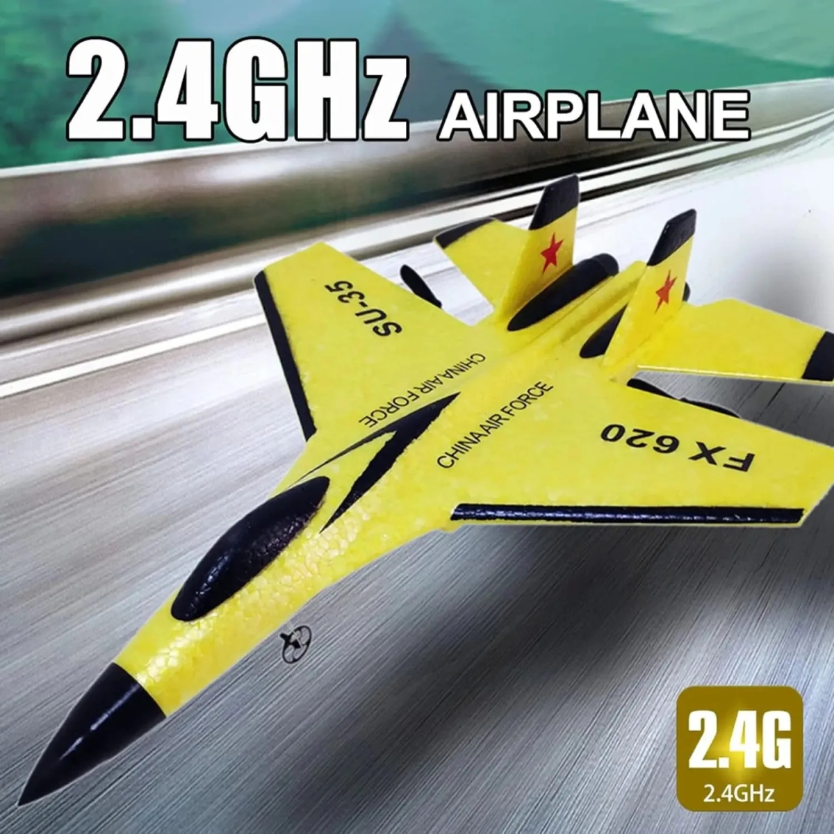 NM58566 2.4G Glider RC Drone Flanker-E SU35 Fixed Wing Airplane Remote Control Airplane Electric with LED Outdoor Toys RC Plane