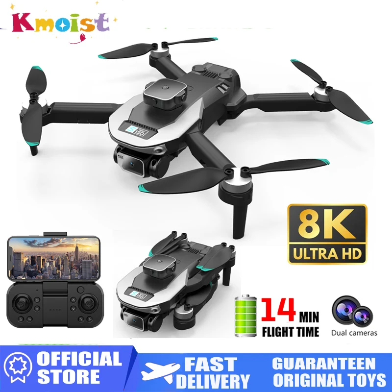 NM59535 Helicopter S150 8K Camera Wi-Fi FPV Plane Quadcopter with Dual Cameras Brushless Motor Remote Control Helicopters Aircraft Toy
