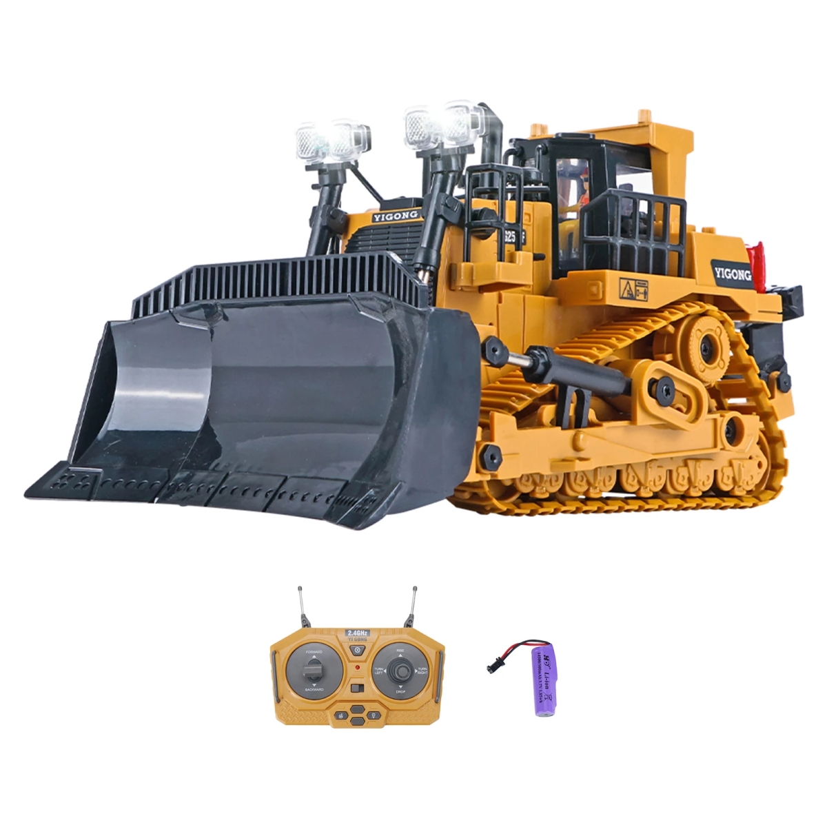 NM59545 Crawler Heavy Bulldozers 1-24 Truck 9CH Crawler Heavy Bulldozers 2.4G Radio Controlled Cars Toys for Boy Gift -  UNO1RC