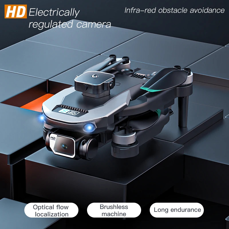NM59629 Drone S150 8K Camera Drone Wi-Fi FPV Drones Quadcopter with Dual Cameras Brushless Motor Remote Control Helicopter Aircraft Toy