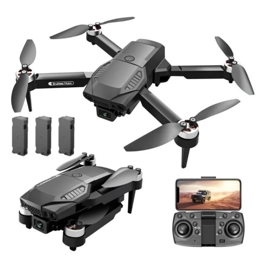 NM59657   Drone Brushless Motor Wi-Fi FPV Drone HD Dual Camera 4K Professional Obstacle Avoidance Foldable Quadcopter RC Toys -  UNO1RC