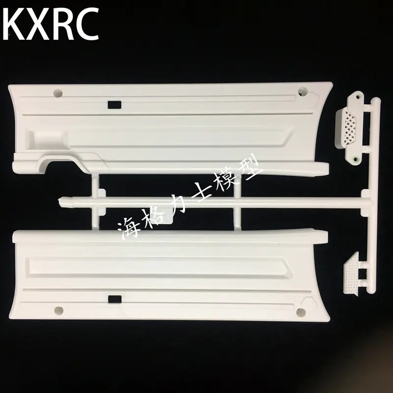 NM59817 Plastic Three & Two-Axis Side Skirt Accessories for 1 By 14 Tamiya RC Truck Trailer Tipper Scania Parts - White