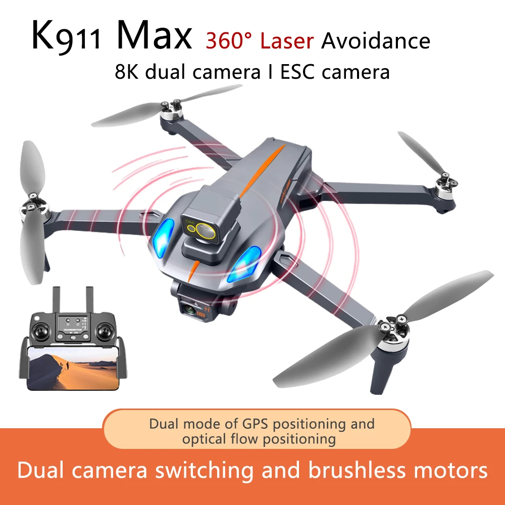 NM60068 Max GPS Remote Control Drone 8K Professional HD Camera Aerial 360 Deg Obstacle Avoidance Brushless Motor Quadcopter