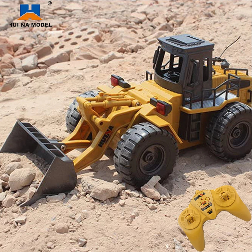 NM60319 1 By 18 RC Bulldozer Alloy Tractor Model 2.4G RC Crawler Radio Controlled Cars Trucks Engineering Cars Children Toys - Khaki