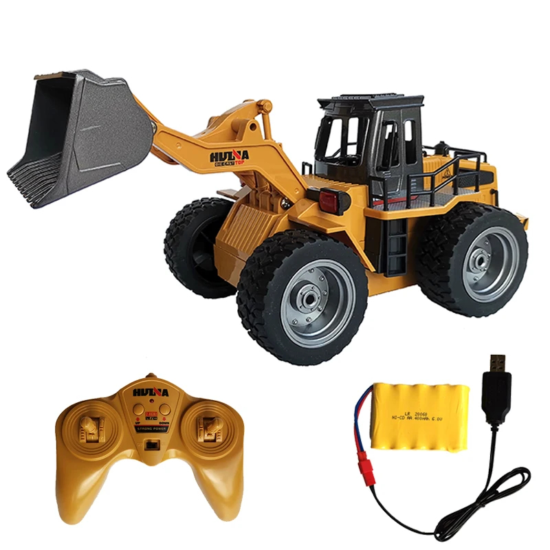 NM60383 1 by 18 RC Tractor Shovel Toy Excavator Remote Control Truck Engineering Car Beach Kids Toys for Boys