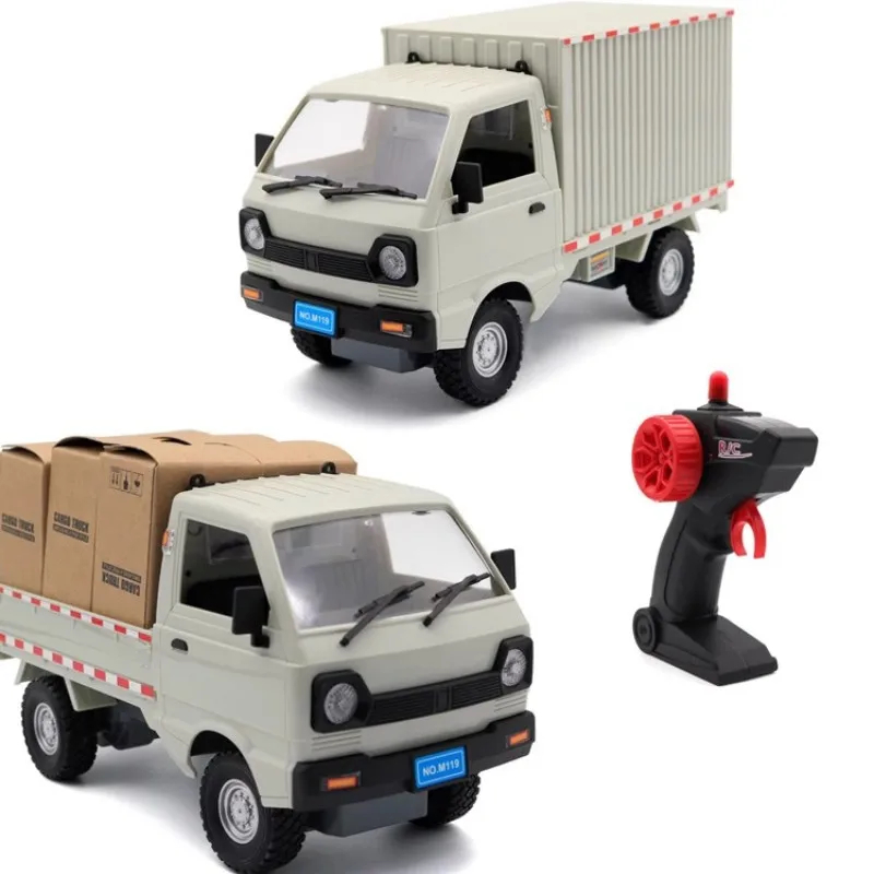 NM59530 WPL D12 RC Car Simulation Drift Climbing Truck LED Light Cargo RC Electric Toy Model Gifts for Boys