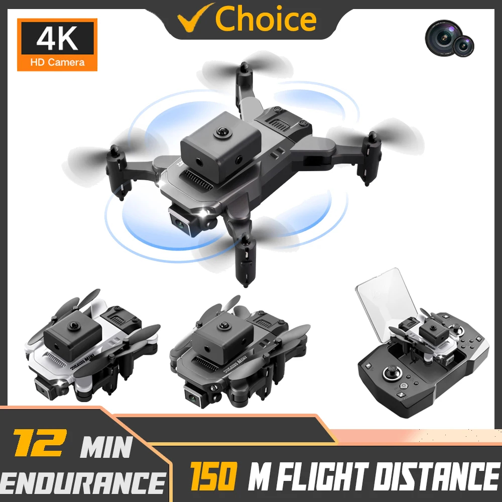 NM59532 Drone with 4K Dual Camera Mini Drone Portable Wi-Fi HD Transmission Smart Tracking Drone -  UNO1RC