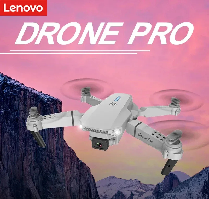 NM59655 E88 Pro Wi-Fi FPV Drone Wide Angle HD 4K 1080P Camera Height Hold RC Foldable Quadcopter Drone Helicopter Toys Gift - Black & White