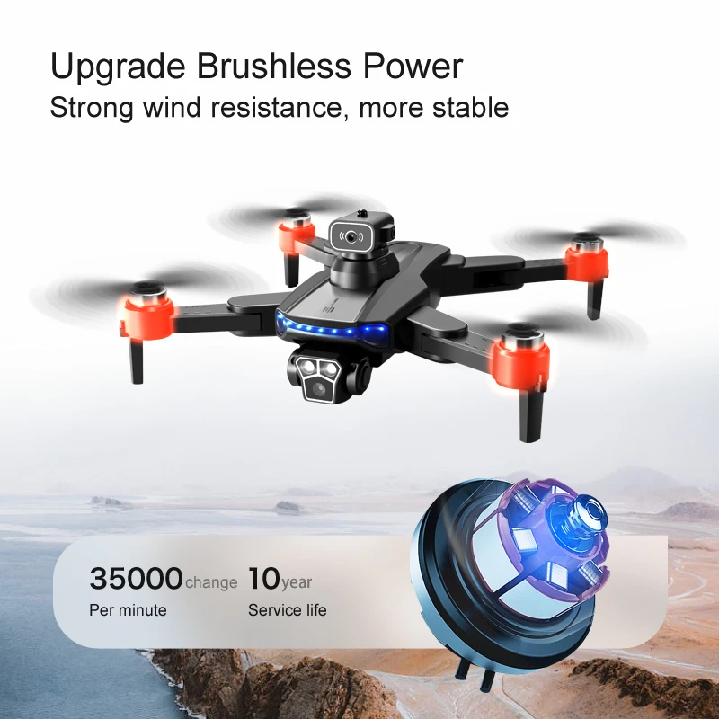 NM60690 RG600 PRO MAX GPS Drone Obstacle Avoidance 8K Dual HD Camera Professional Quadcopter Brushless Foldable RC Helicopter Toys