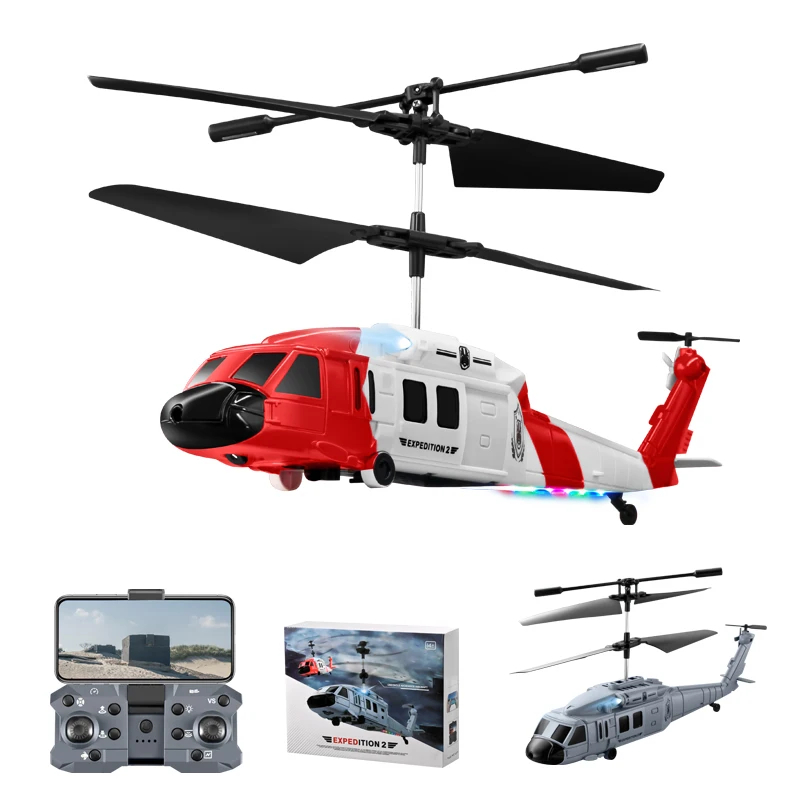 NM60704 KY205 RC Helicopter Drone HD Dual Camera Avoid Obstacle Gesture Sensing Six-Axis Remote Control Helicopter Toys for Boys