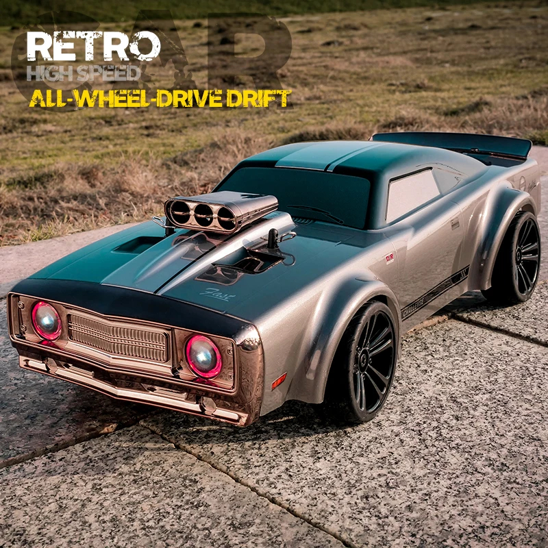 NM61219 High Performance Muscle Supercar Full Proportion Racing Remote Control High Speed Classic All-Wheel-Drive Drift Car Toys
