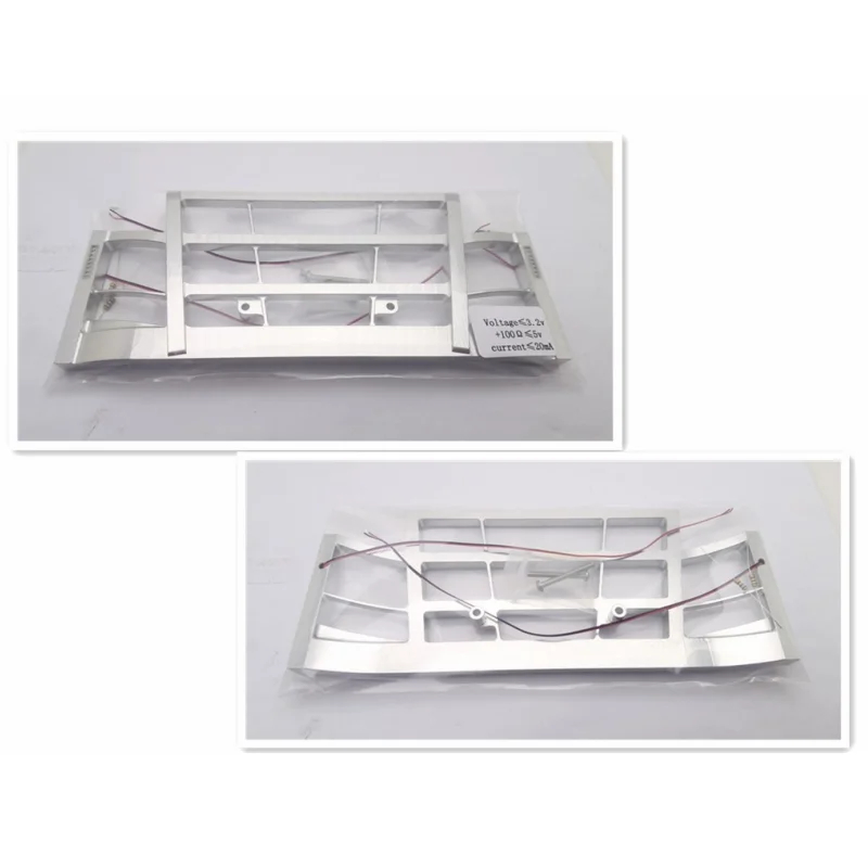 NM61233 Aluminium Alloy Front Bumper LED Light for Tamiya 1 by 14 Tractor Truck Scania 56368 770s RC Cars Tamiya LESU Parts, White