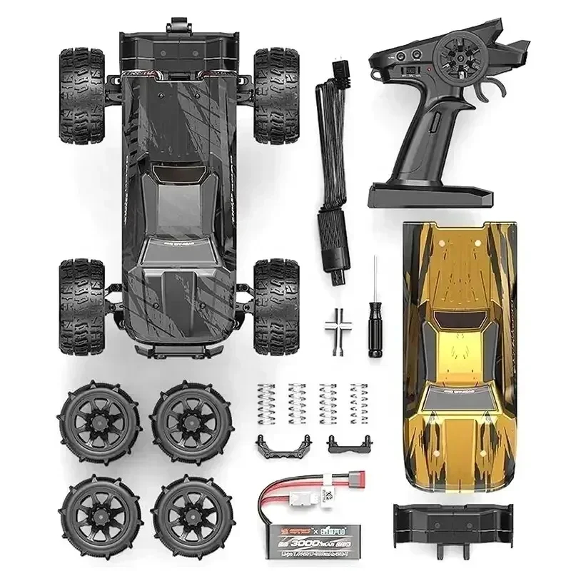 NM60803 MJX 14210 1-14 Double Shell 4wd Brushless RC Car 55km-h High Speed Drift Monster Truck 2.4G Childrens Remote Control Gift