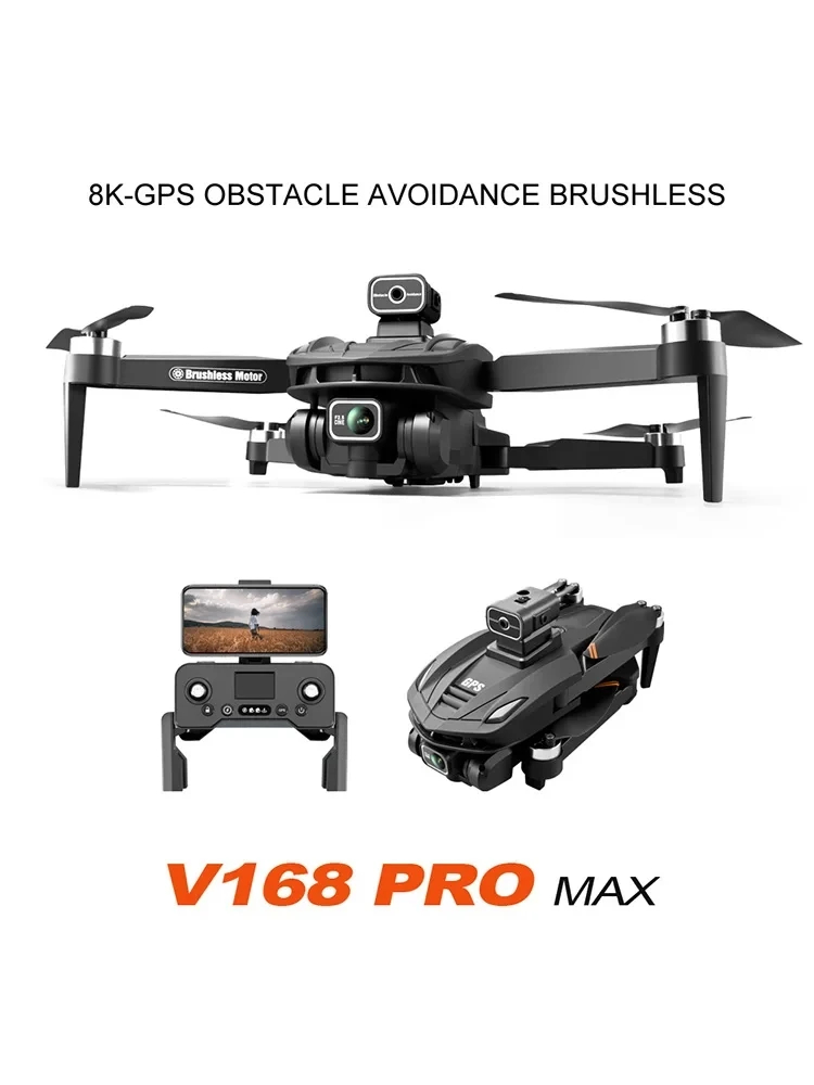 NM60891 HD Dual Camera with GPS Drone GPS 8K HD Camera 5G Wi-Fi FPV Brushless RC Quadcopter Obstacle Avoidance Automatic Return Bag