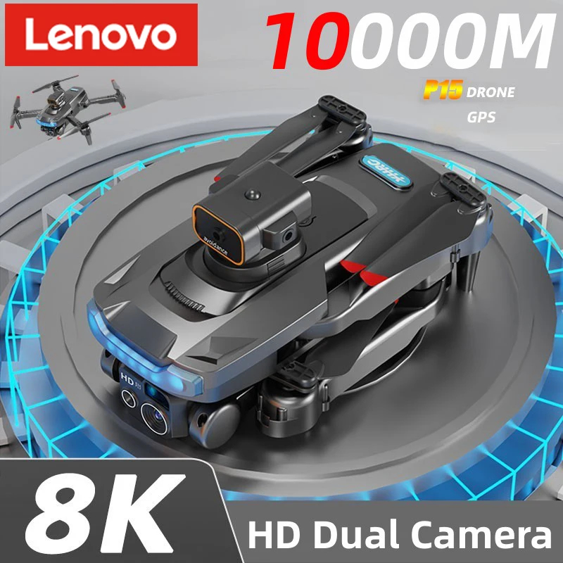 NM60950 P15 Plus Drone Professional 8K GPS Dual Camera Obstacle Avoidance Optical Flow Positioning Brushless RC 10000M