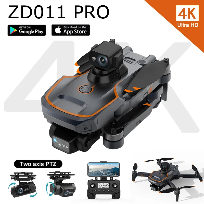 NM61007 New ZD011 PRO Drone 8K Professional HD Camera Drones Video 4k GPS Wi-Fi FPV 2 Axis Anti-shake Gimbal UAV RC 5km Long Range