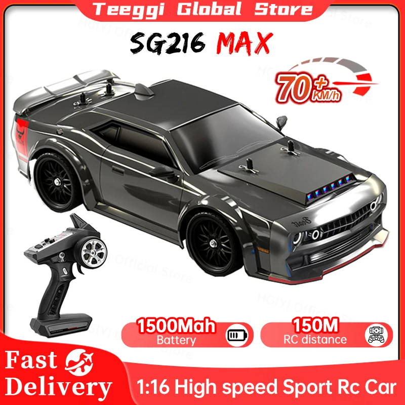 NM61818 MAX 1-16 Brushless RC Drift Car with LED 70KM Per Hour or 40KM Per Hour 4WD High Speed Racing RC Car Monster Truck for Kids Gift
