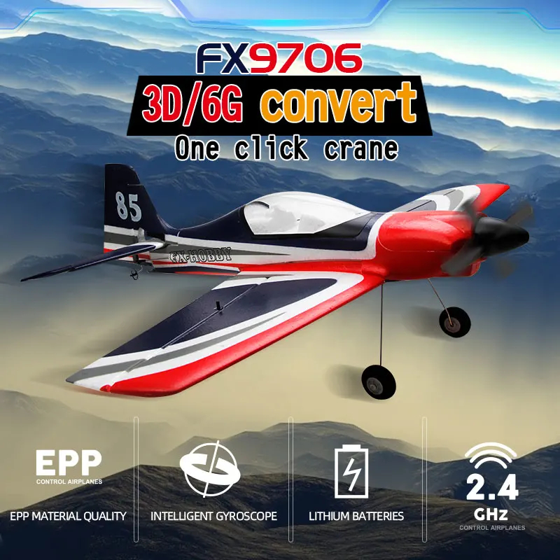 NM62094 Plane Five Channel Red Bull Fighter Jet Fixed Wing Model Aircraft Toys Can Take Off Vertically RC Aircraft with Four Servos