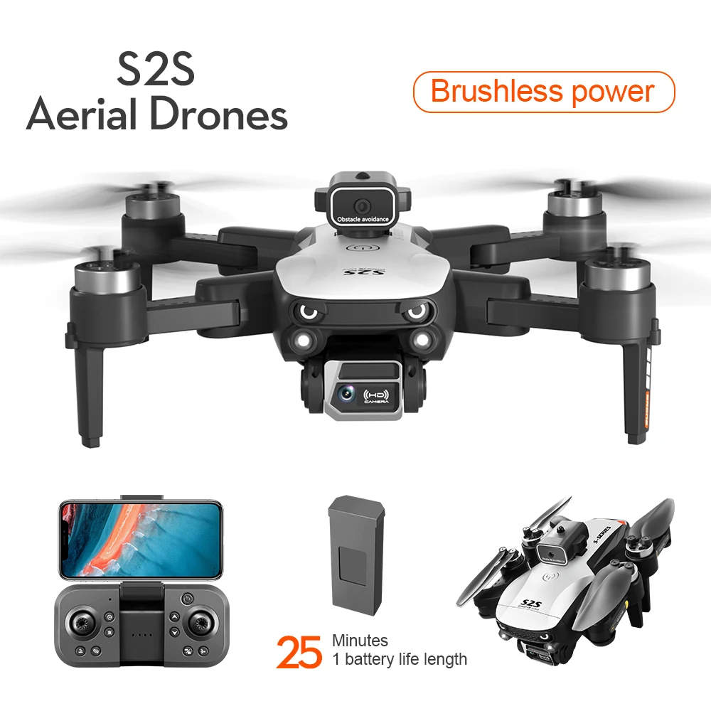 NM61401 Mini Drone 4K Professional 8K HD Camera Flighting 25 min Obstacle Avoidance Brushless Foldable Quadcopter RC Dron Kids Toys