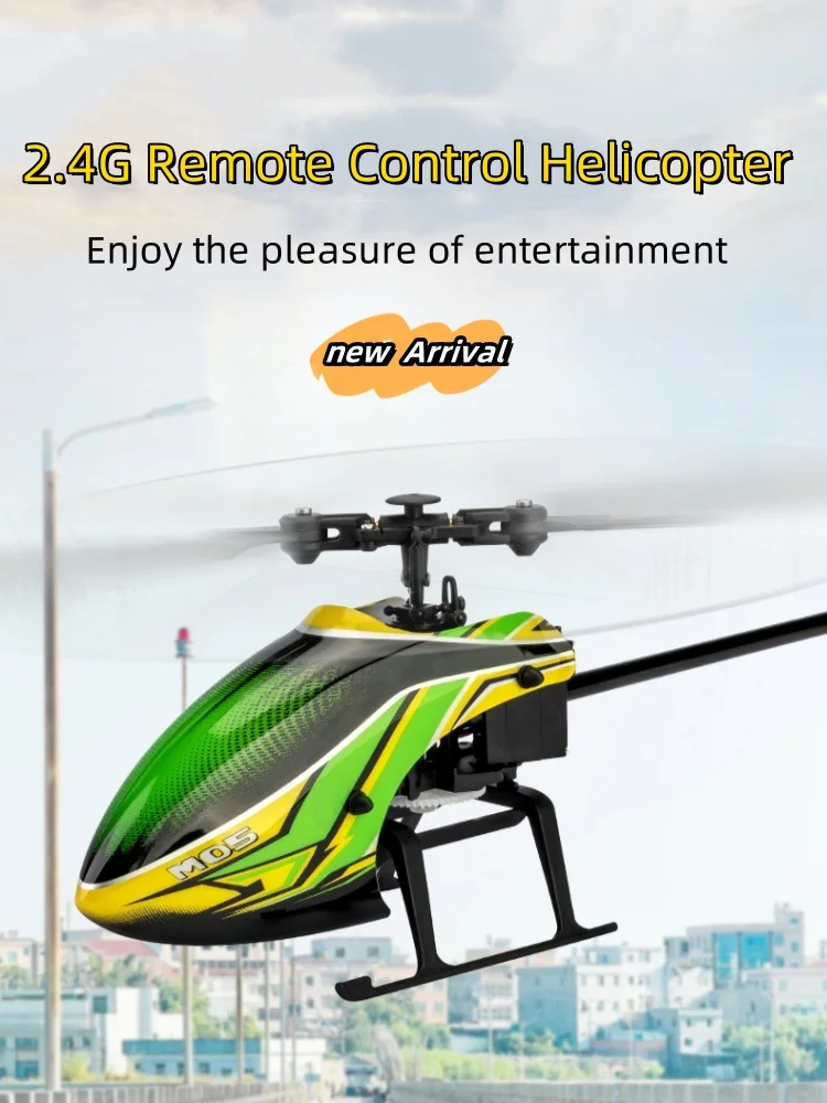 NM61403 RC Helicopter 4 Channel 6-Axis Gyro Anti-Collision Altitude Hold Durable Crash Resistant Indoor & Outdoor Toy Children Gift