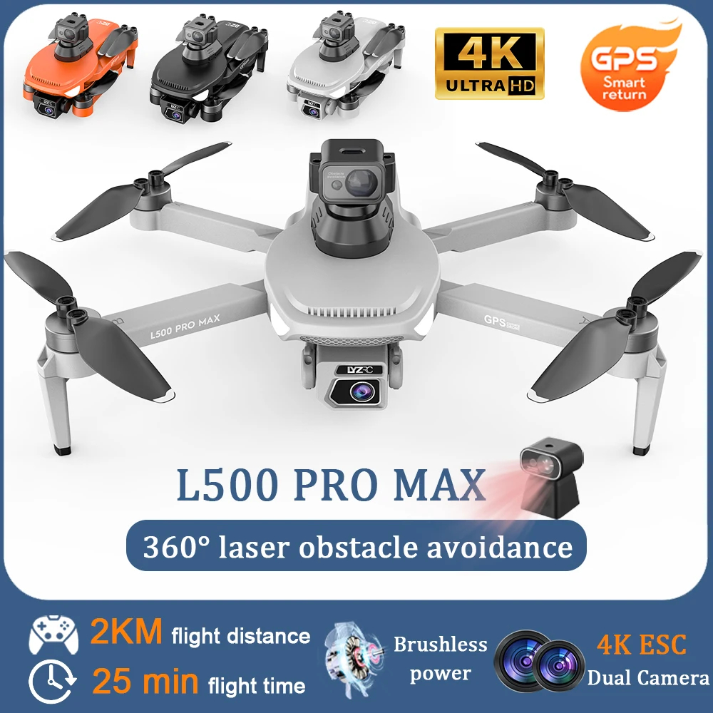 NM61653 Pro Mini Drone 4K Professional ESC Camera 5G Wi-Fi Brushless Motor Quadcopter 360 deg Laser Obstacle Avoidance RC GPS FPV Drones
